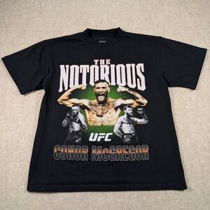 Connor McGregor The Notorious Graphic Rap‎ Style UFC T-Shirt Size Medium Black